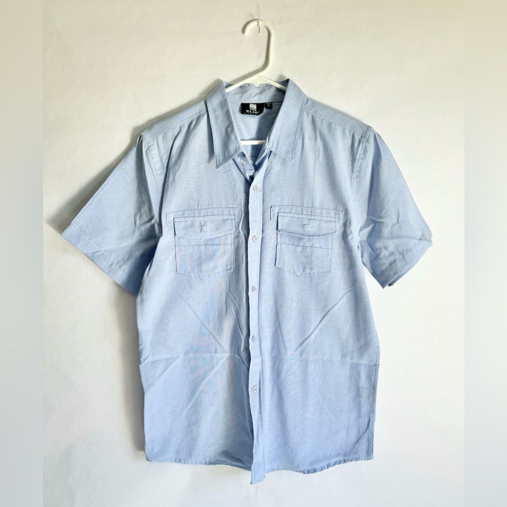 Men's Light Blue Short Sleeve Shirt
